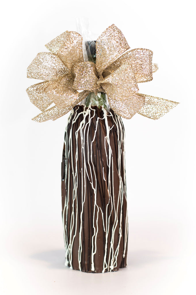 Chocolate Dipped Wine Bottles